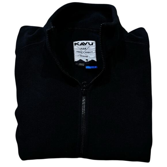 Kavu Jacket Women Small Black Fleece Full Zip Light Jacket Hike Outdoors Warm - Picture 4 of 7